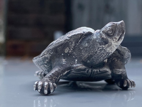 Sterling Silver Novelty Figure of a Japanese Turtle (157 G) - Etsy
