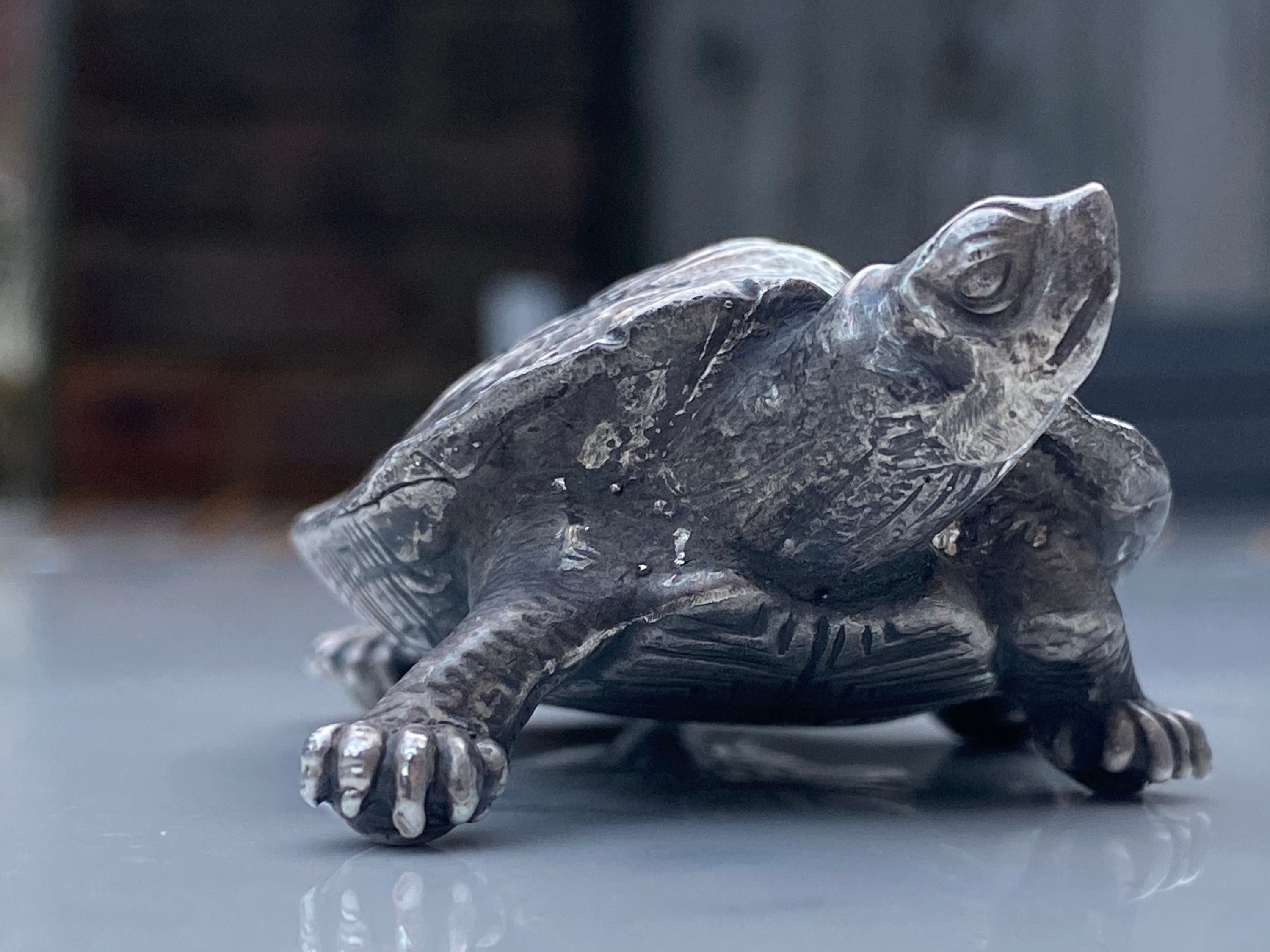 157トリイタートル Sterling Silver Novelty Figure of a Japanese Turtle (157 G) - Etsy