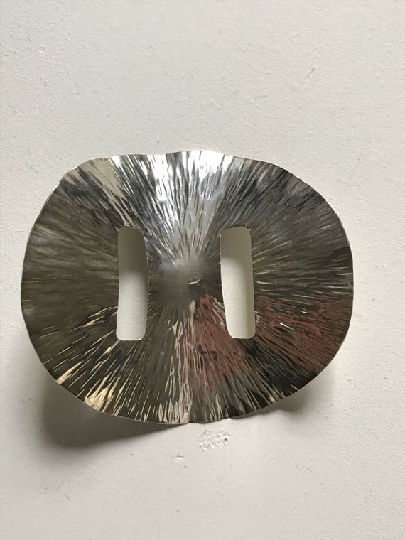 Sterling Silver Sash Buckle Handmade by Greg Sandage