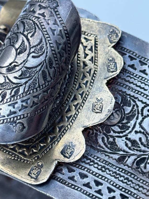 1880-1910 Massive Solid Silver Tripoli, Libya Sil… - image 2