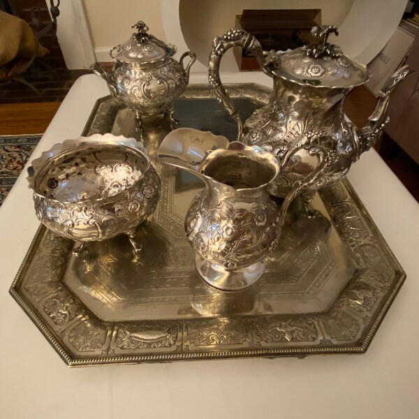 Silver Tea Set Etsy