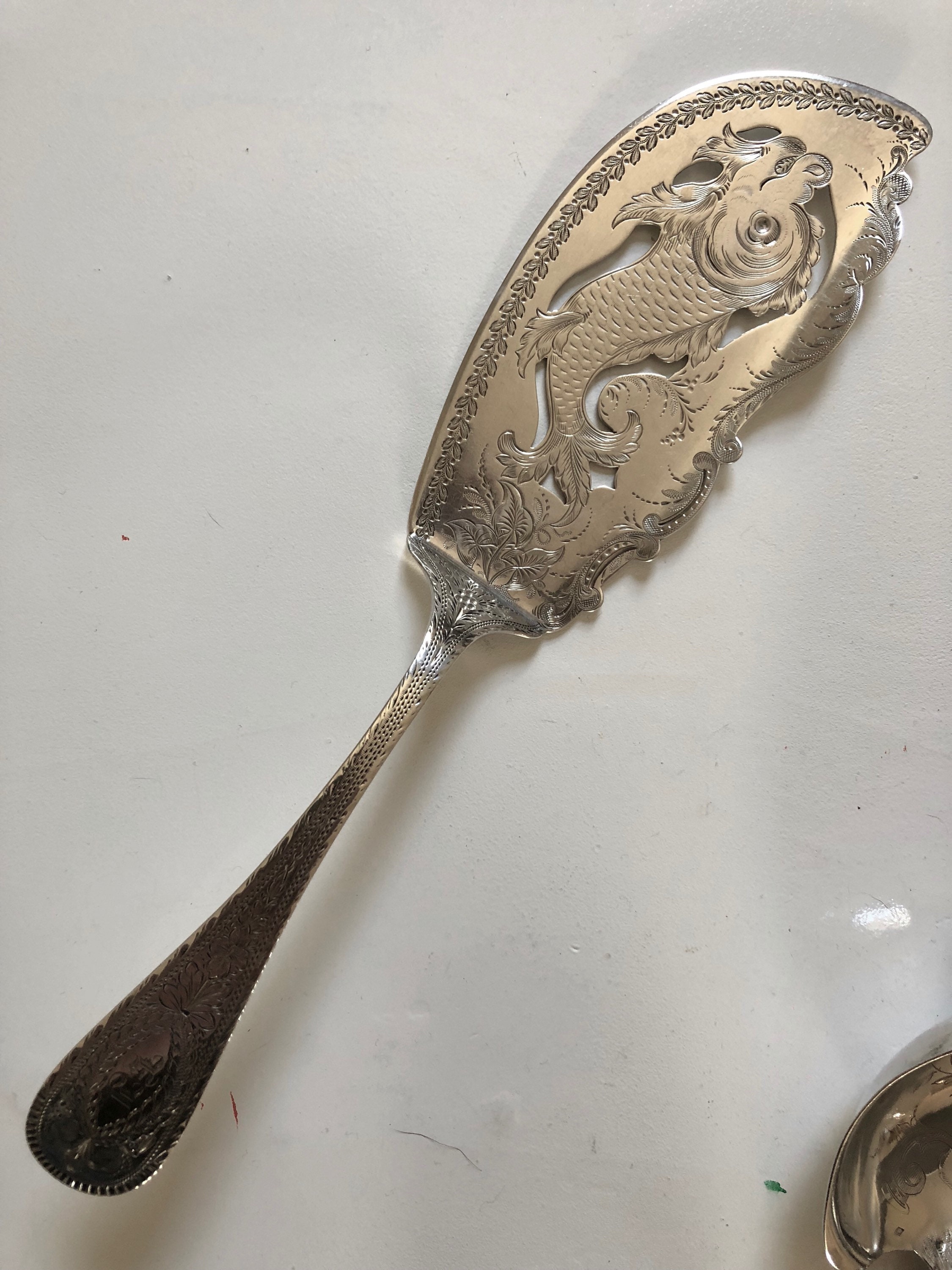 1860 American Sterling Silver Fish Server by Gale & Willis of NYC ...