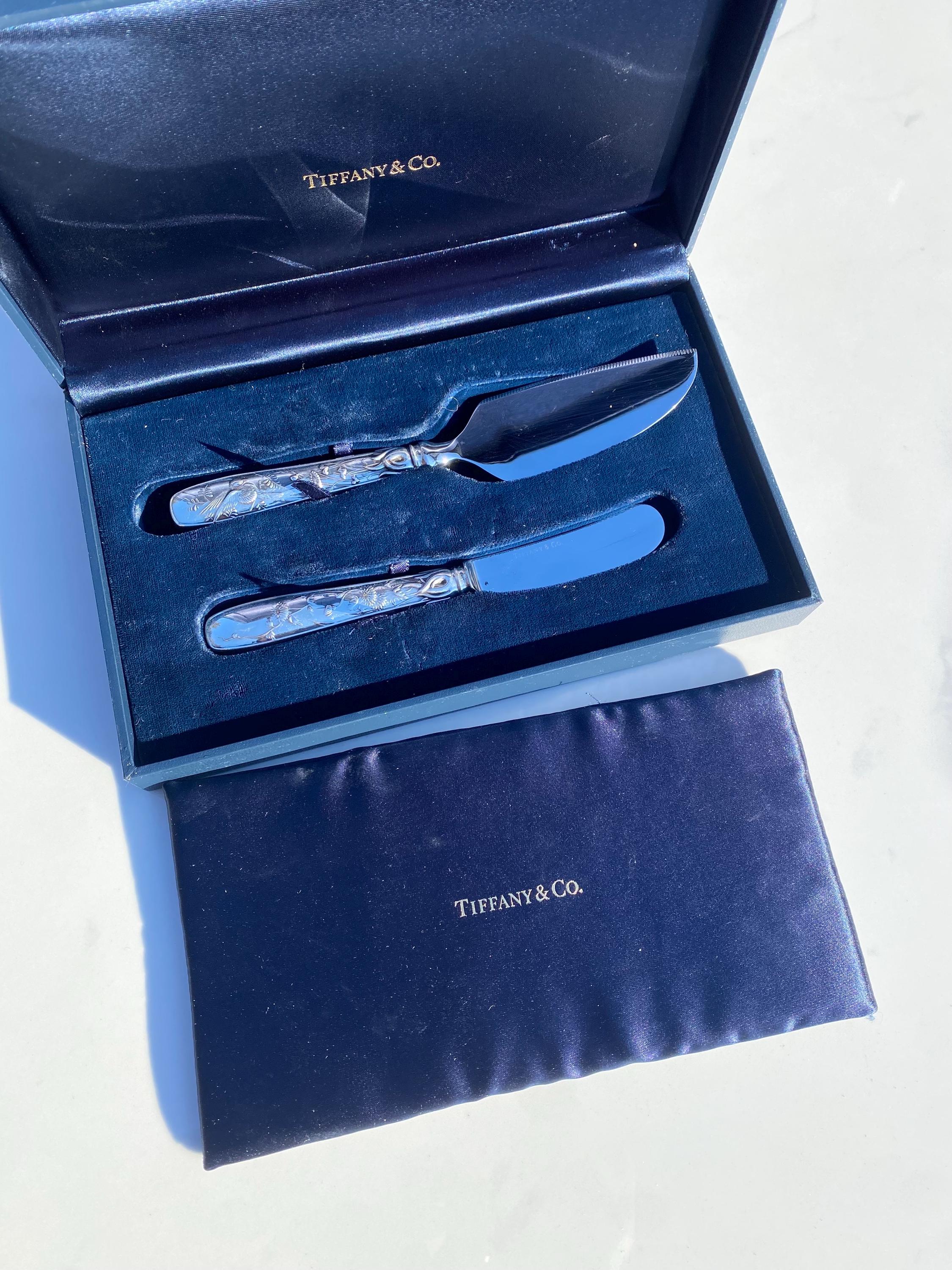 Tiffany & Co. 'jardin' Sterling Silver Boxed Cheese Serving Set - Etsy