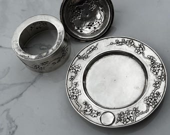 1890-1910 Chinese Export Silver Covered Preserve Dish — Tuck Chang