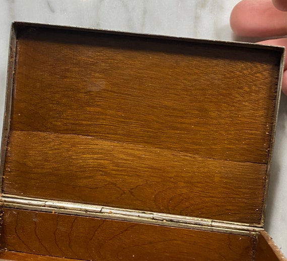 Cambodian Solid Silver Lidded Cigarette Box with … - image 8