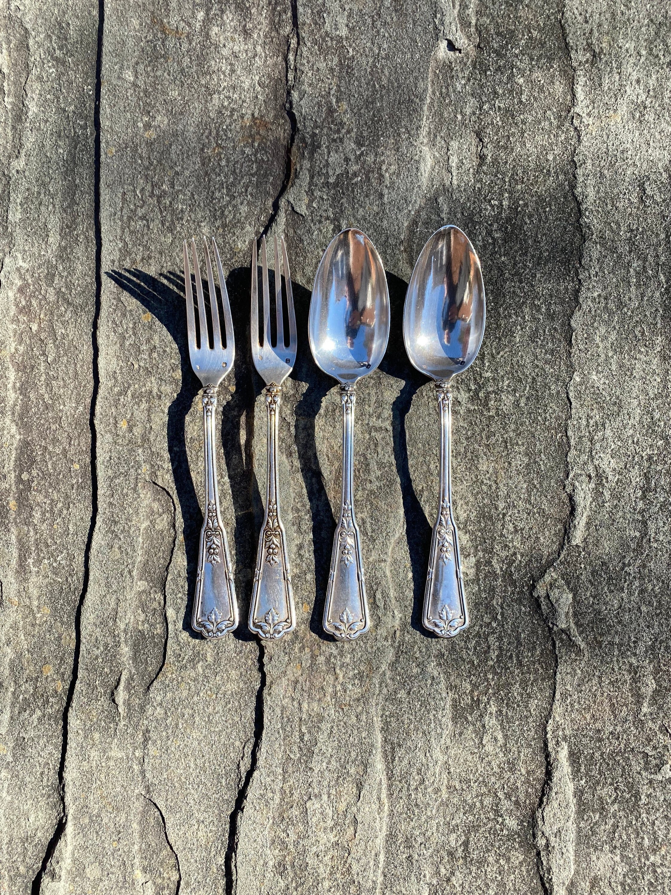 Sterling Silver French Forks and Spoons by Emile Puiforcat
