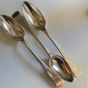 Ca 1805 Joseph Loring of Boston Coin Silver Teaspoon Partial Set - American Federal Silver