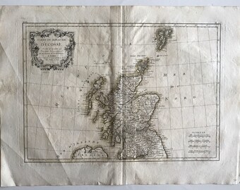 1771 Map of Scotland and Northern Ireland