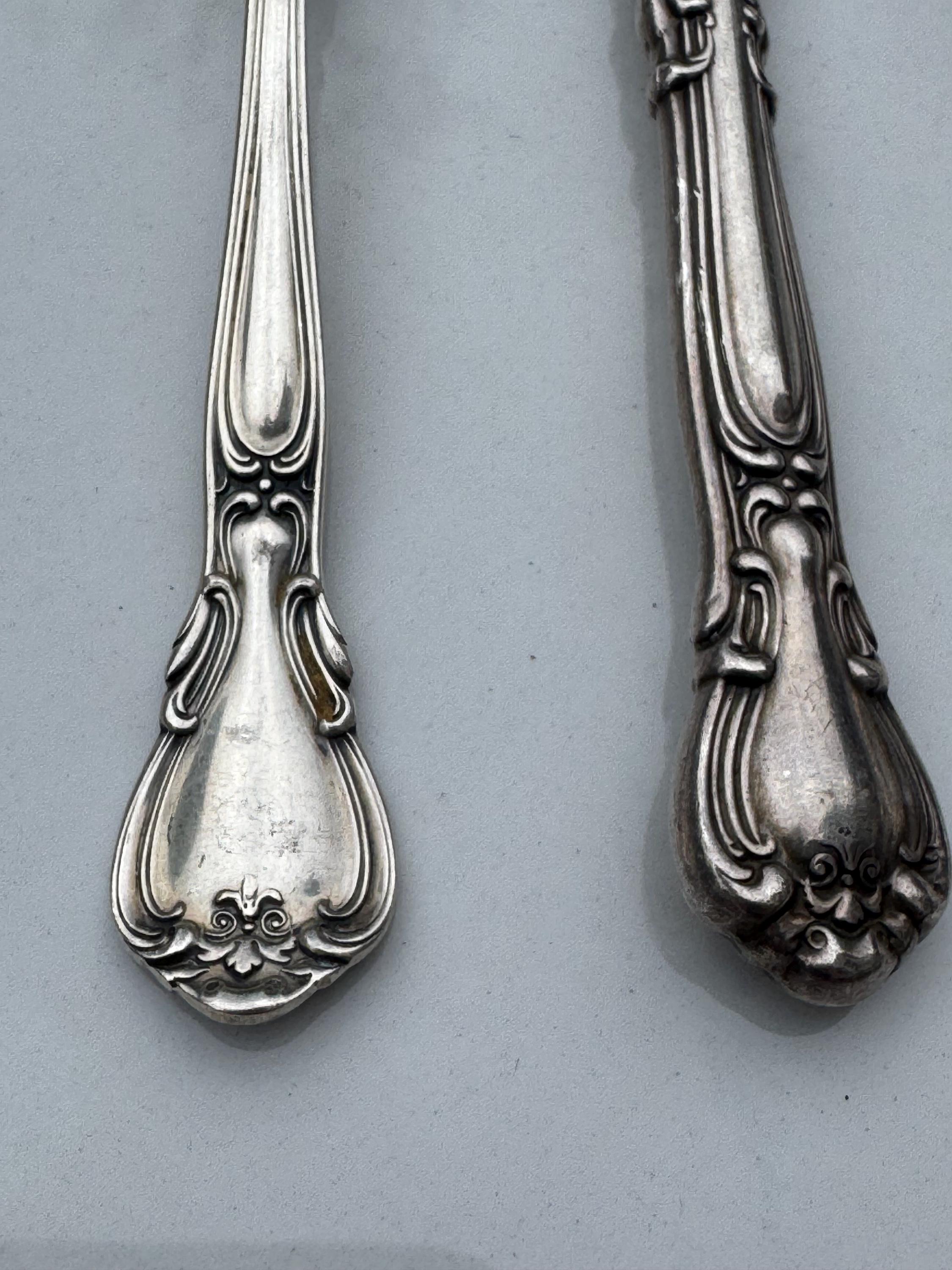 スターリングシルバー ゴーハム シャンティリー ユースセット フォーク