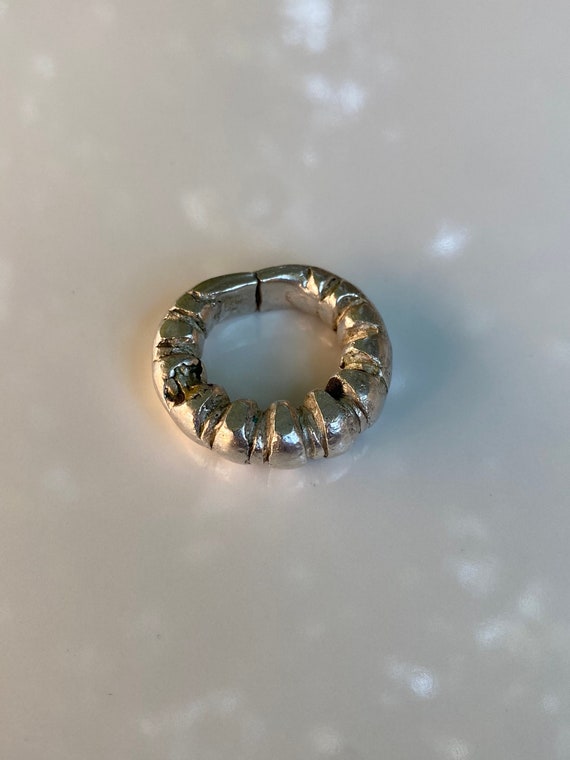 Fulani Silver Tribal Ring - Size 5.5 (possibly Sud