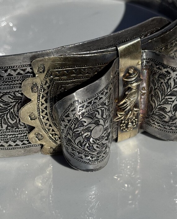 1880-1910 Massive Solid Silver Tripoli, Libya Sil… - image 9