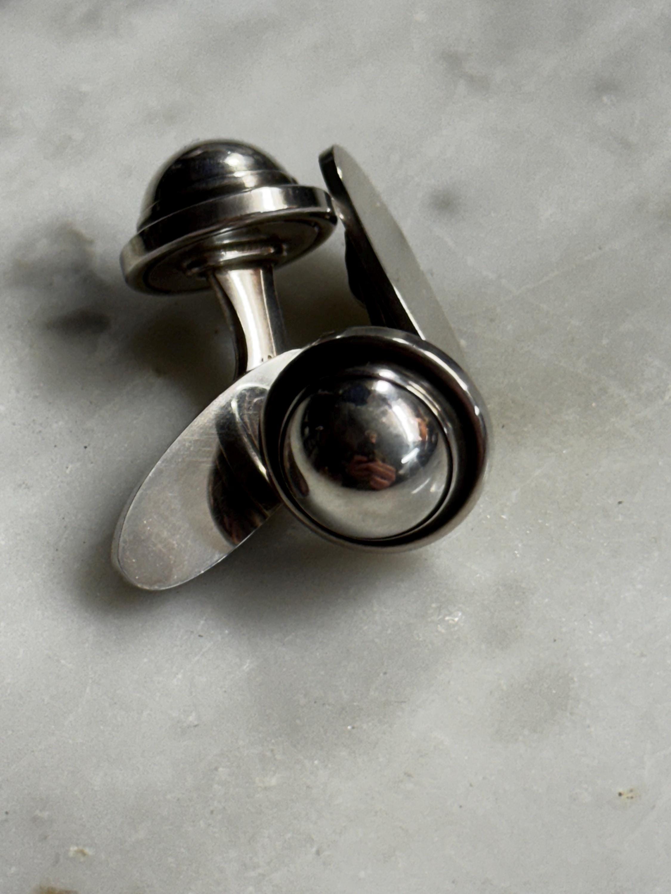 Georg Jensen Sterling Silver Cufflinks No. 44D (14g) - Etsy