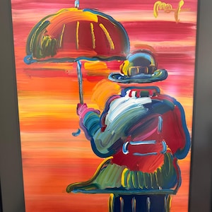 2015 Peter Max Umbrella Man Original Work