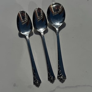 Heirloom Sterling Damask Rose Spoon - Etsy