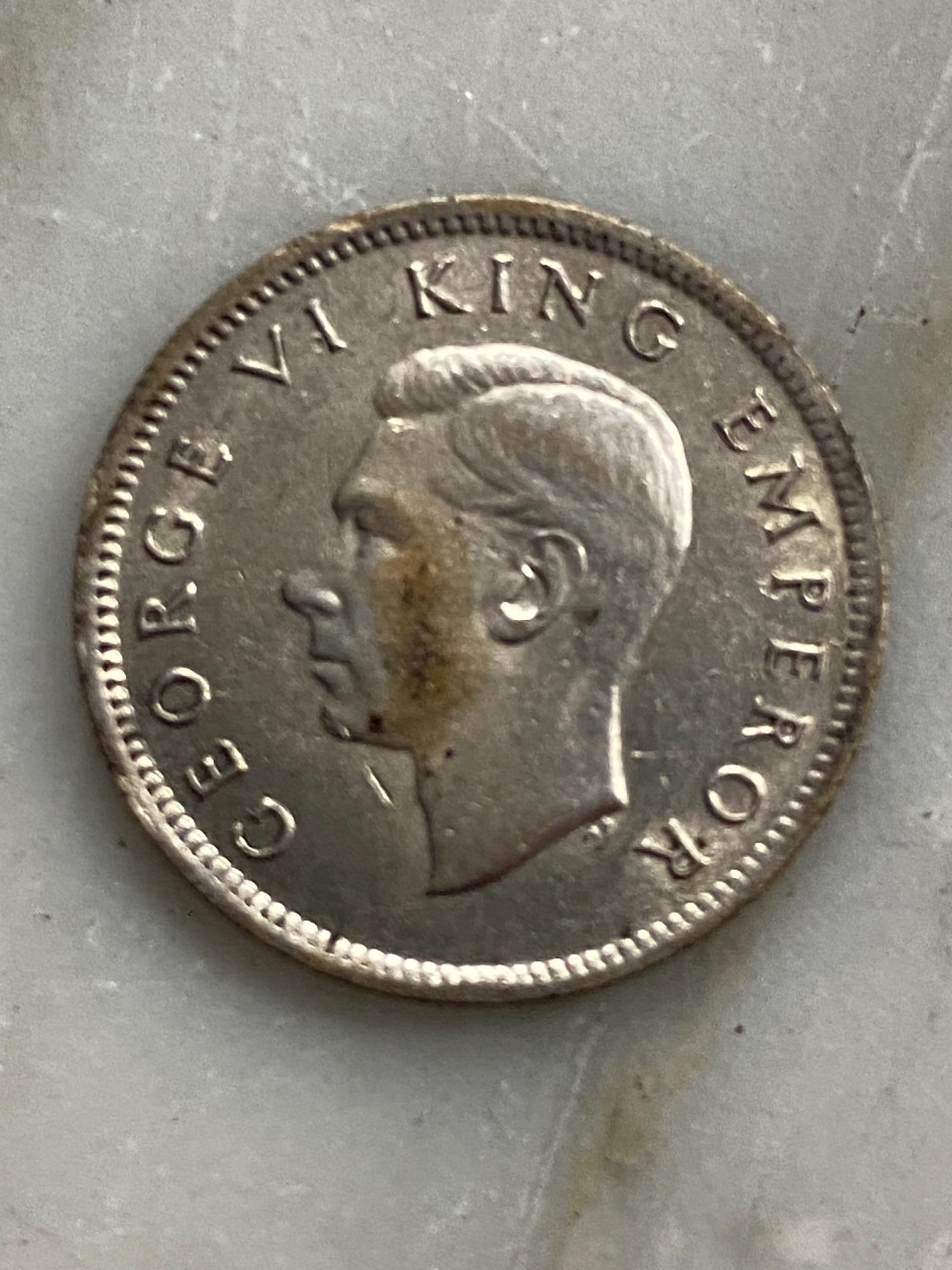 1942 New Zealand George V 6 Pence(xf) KM 8 - Etsy