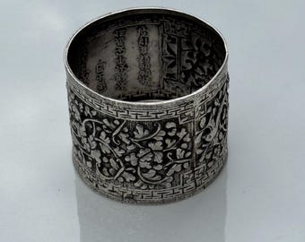 1900年頃 中国輸出銀製鳥モチーフナプキンリング（18g） - Etsy 日本
