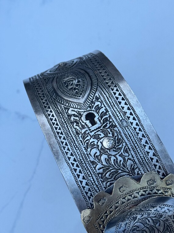 1880-1910 Massive Solid Silver Tripoli, Libya Sil… - image 7