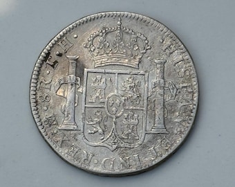 1776年 スペイン 8レアル「ピース・オブ・エイト」スペインドル銀貨