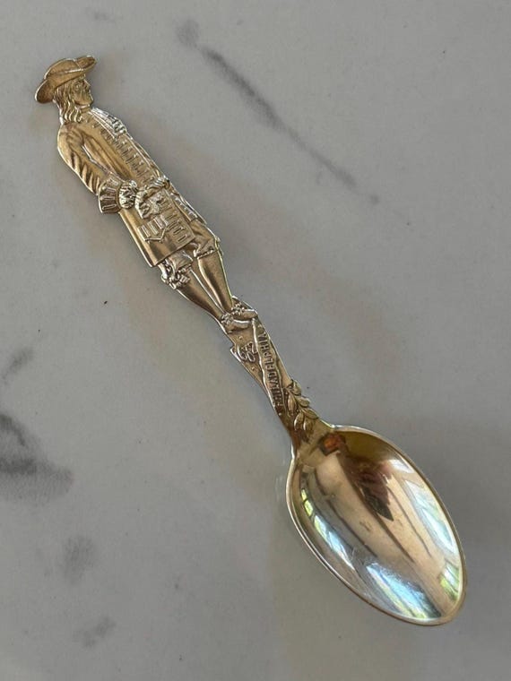 1890 Sterling Silver Demitasse Spoon by JE Caldwell William Penn
