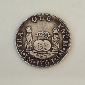 1761 Spain (Lima) 2 Reales, Charles III (N# 102234, LM Mint Mark)