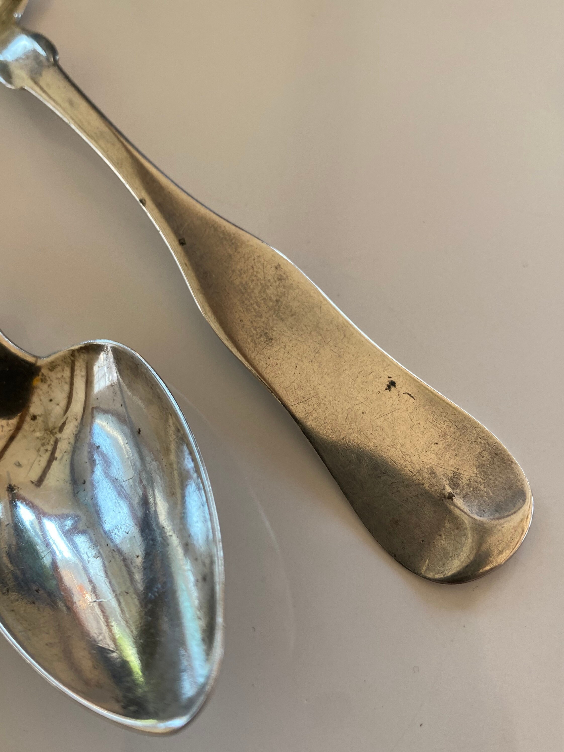 1838-48 Lincoln & Reed Coin Silver Teaspoon Pair 2 Boston - Etsy UK