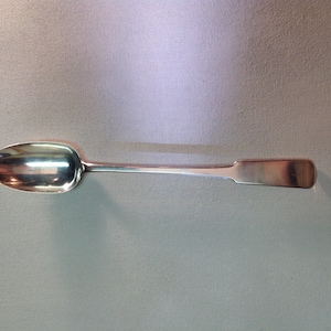 Huge 1811 George III Scottish Sterling Silver Stuffing Spoon Edinburgh by William Cunningham II