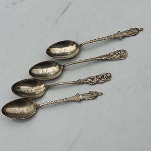 Antique Japanese Sterling Spoons - Etsy