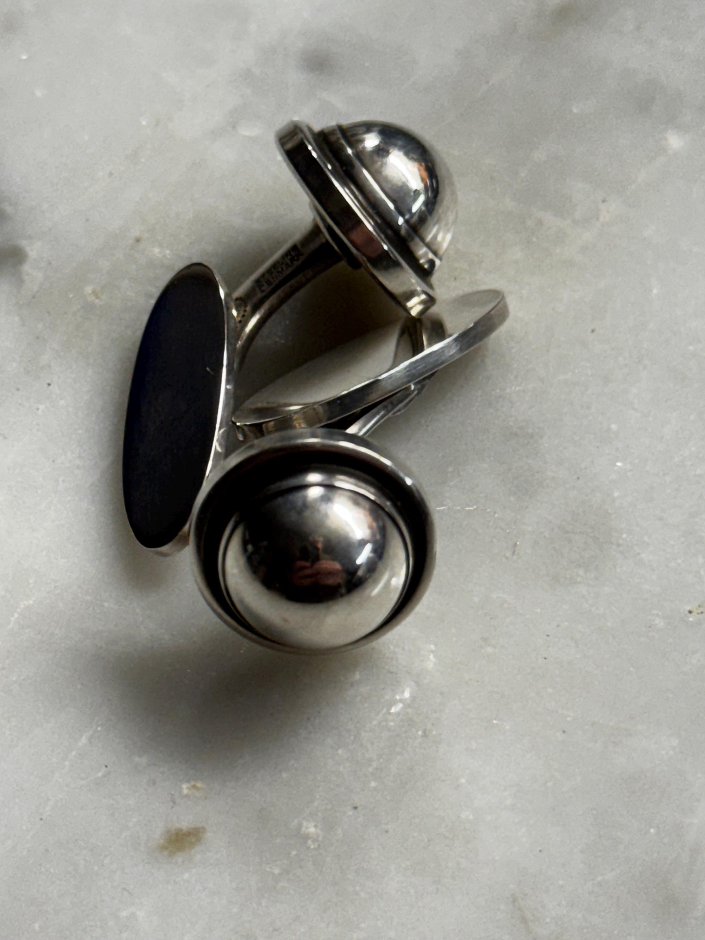 Georg Jensen Sterling Silver Cufflinks No. 44D (14g) - Etsy
