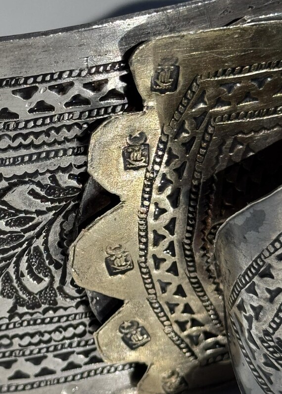 1880-1910 Massive Solid Silver Tripoli, Libya Sil… - image 8