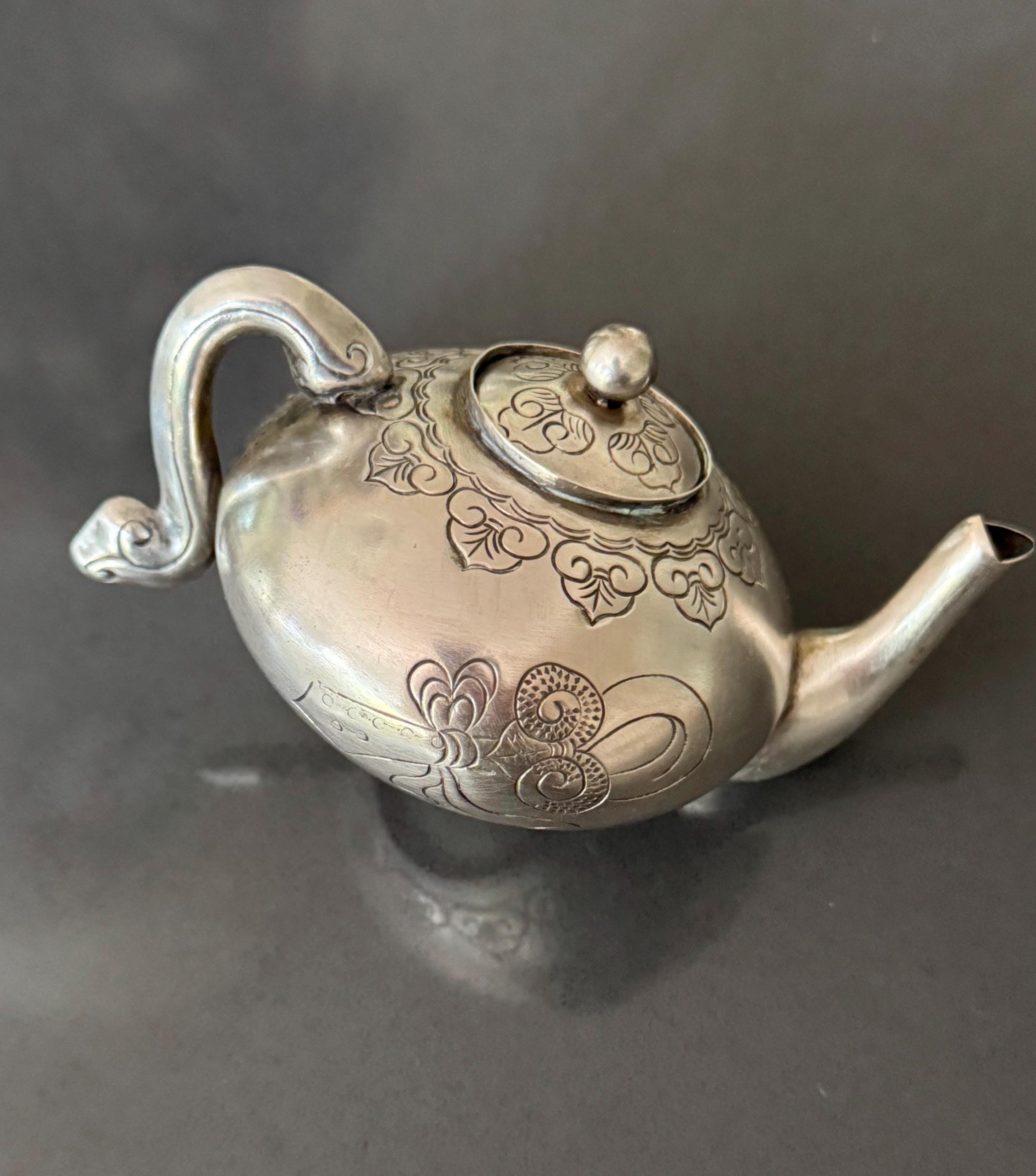 中国製低級銀製ミニチュアティーポット（76グラム） - Etsy 日本