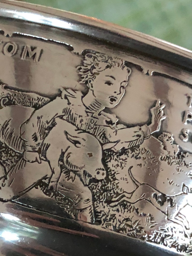 Silver Rhyme 1910 Sterling Silver Nursery Rhyme Porringer by William B. Kerr & Co of ...