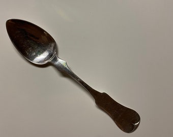 C. 1850-60 Coin Silver Teaspoon by Edward P. Pratt of Chillicothe, Ohio