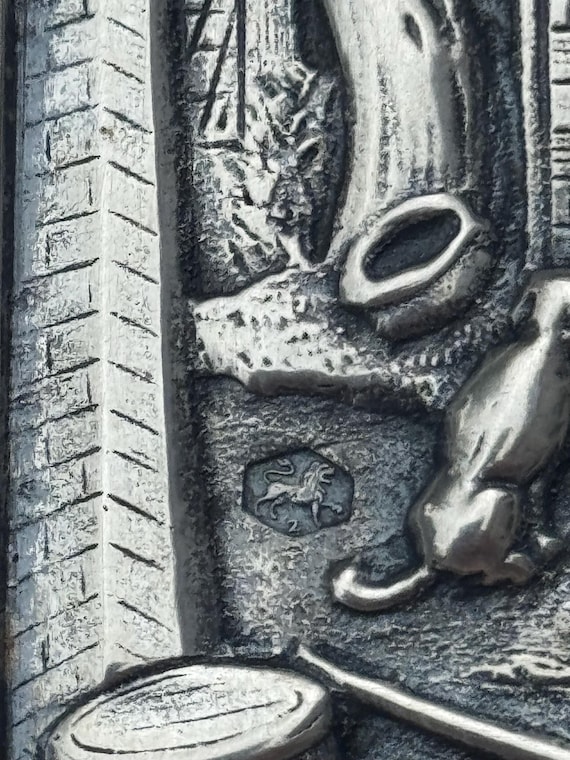 C. 1920 Dutch Sterling Silver Matchbox by Zaanlandse