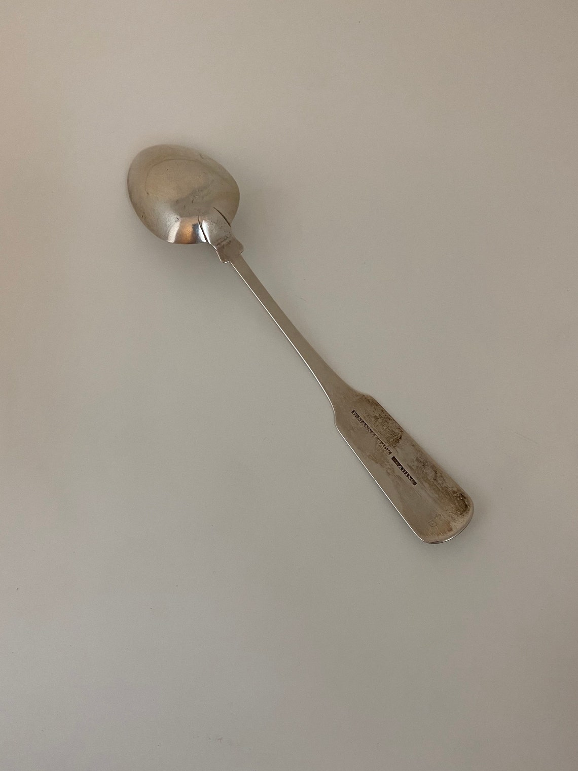 17901820 William Mannerback Coin Silver Tablespoon Reading Etsy