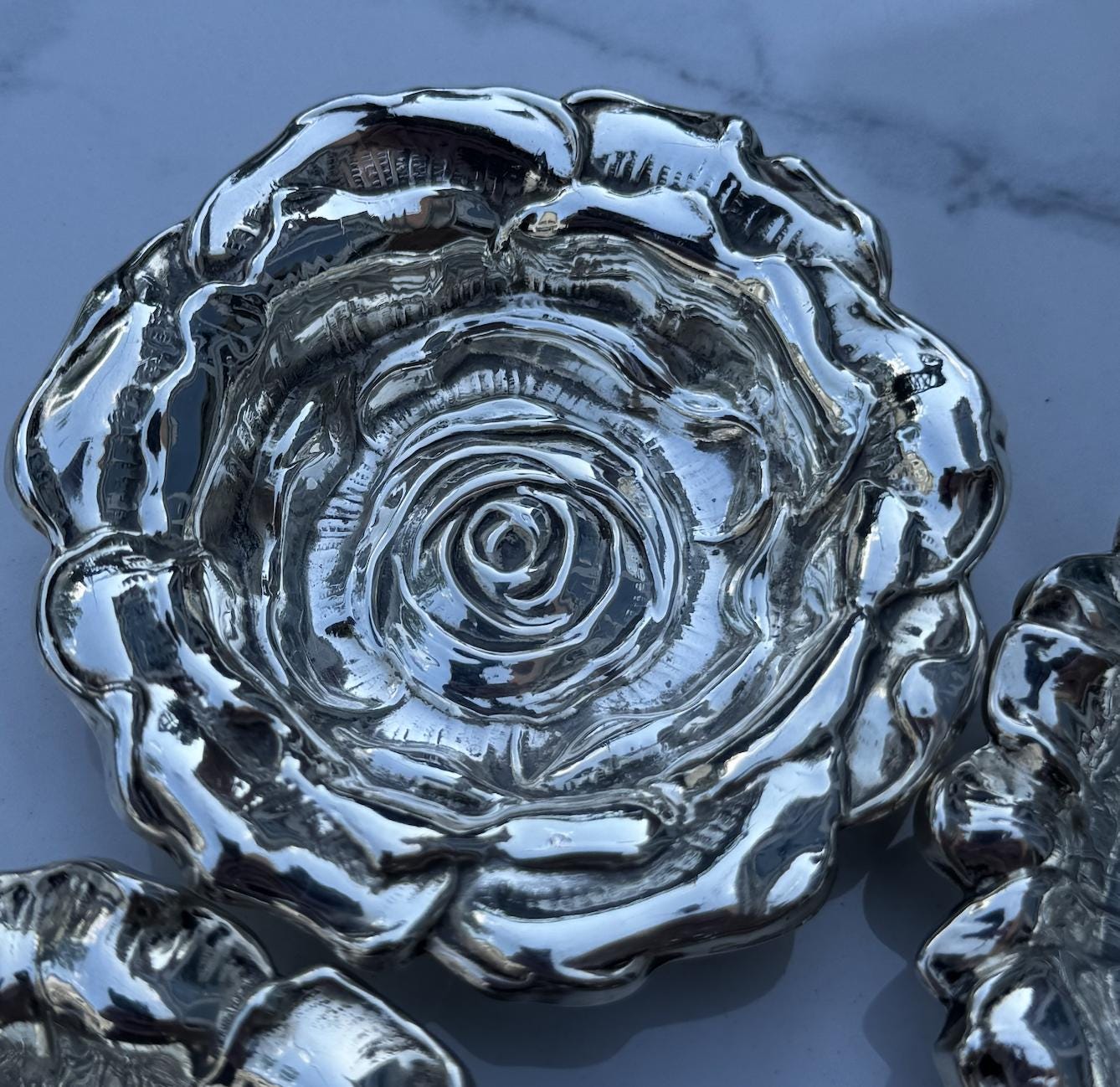 C. 1940 Sterling Silver Repousse Gorham Nut Dish Set of Four