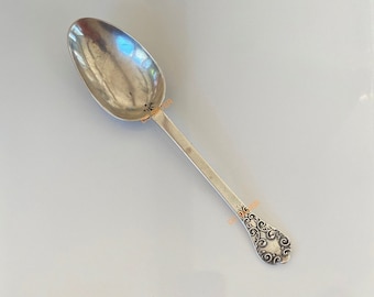 A Rare and Fine 1690 William and Mary Scottish Provincial Silver Lace-back Trefid Spoon