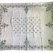 1951 Hand Embroidered Linen Tablecloth (67x81) and 12 Napkins