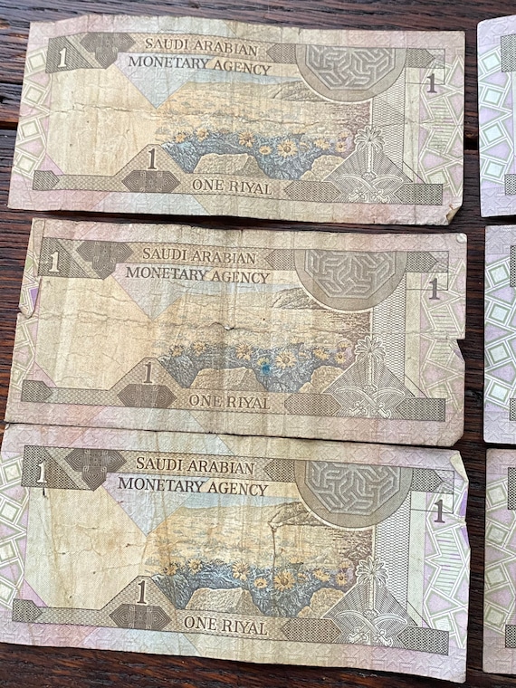 サウジアラビアの1リヤル紙幣 - Etsy 日本