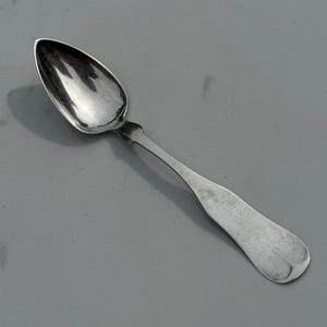 1850-60 John Campbell of Boston Coin Silver Teaspoon - American Coin Silver