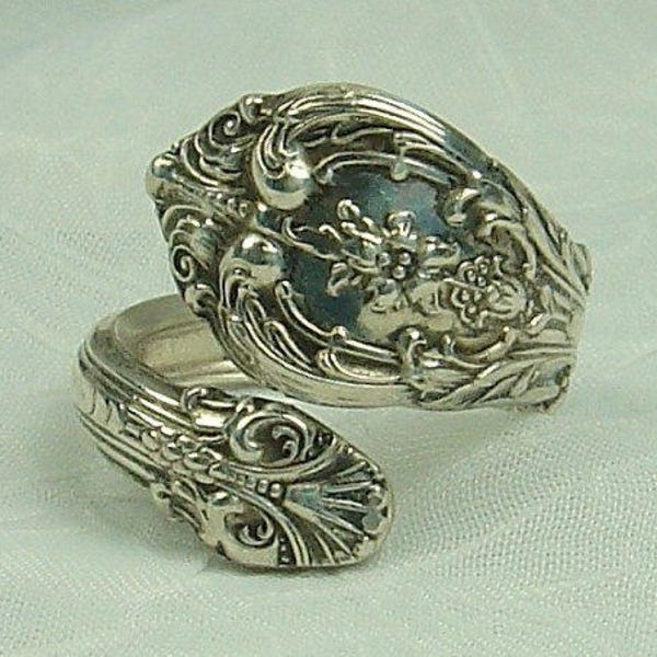 King Edward  Vintage Gorham Sterling Silver Spoon Ring