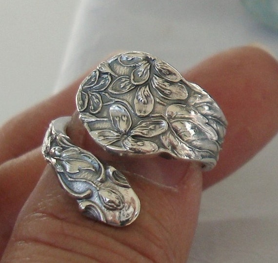 Tiny Flowers Vintage Gorham Sterling Silver Spoon… - image 1