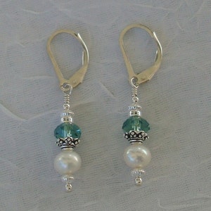 Tourbillonnantes mers Murano cristal collier de perles et boucles doreilles dmfsparkles image 4