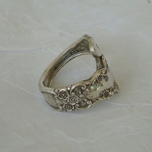 Vintage Sterling Silver Pat 1900 Buttercup Bypass Spoon Ring dmfsparkles image 4