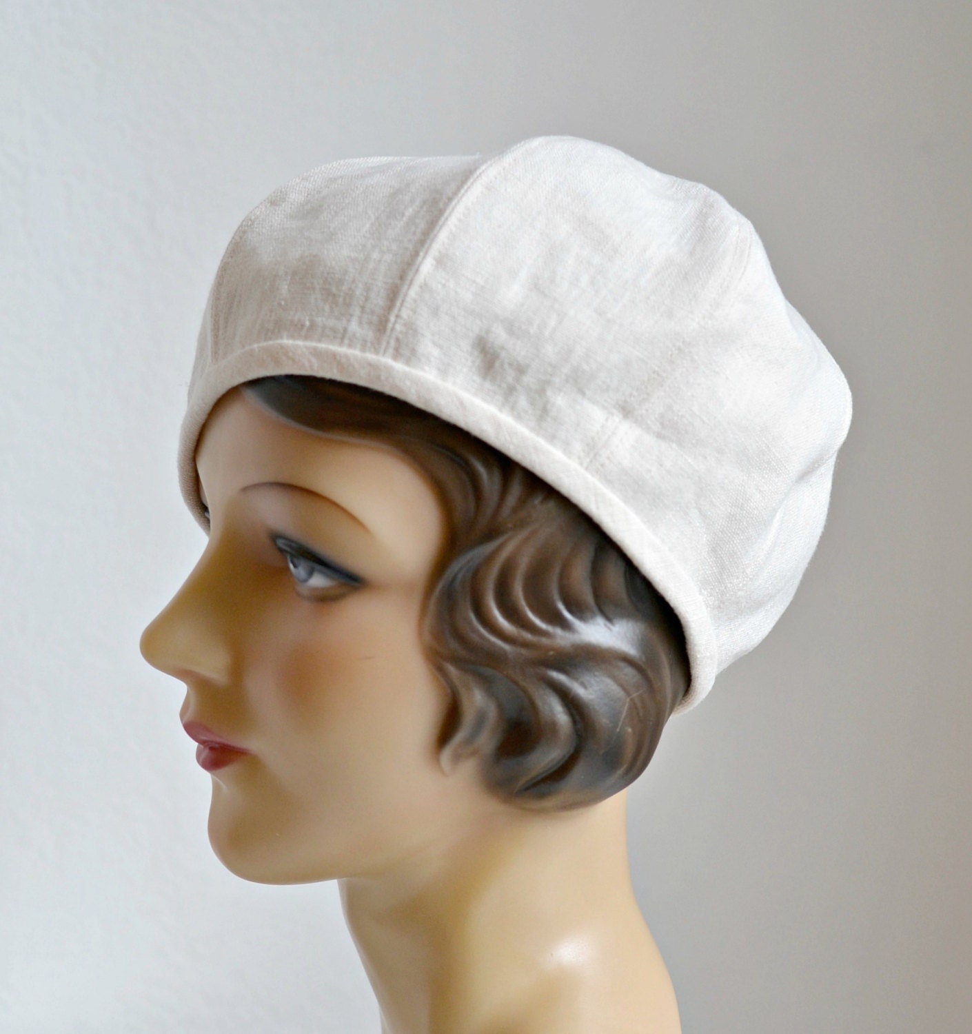 Linen Beret in Cream Linen Women's Beret Hat Cream Etsy UK