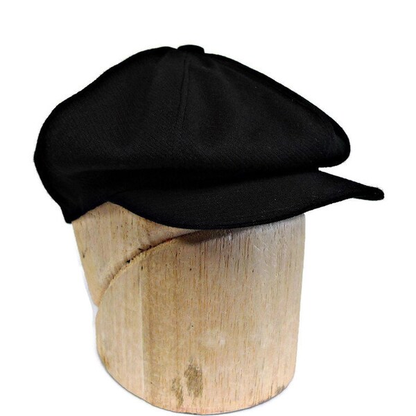 Black Newsboy Hat Etsy