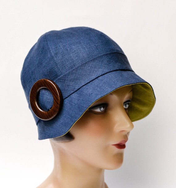 linen cloche hat