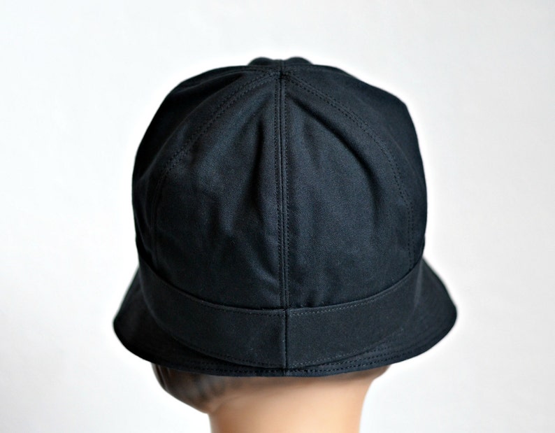 Cloche Rain Hat Waxed Canvas Rain Hat Made To Order 2 Etsy