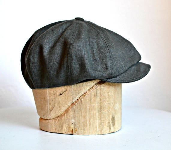 newsboy cap linen