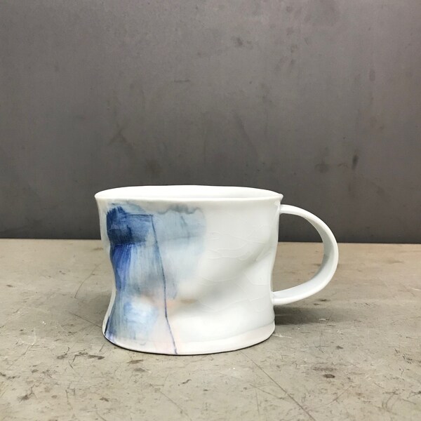 spring sky porcelain cup