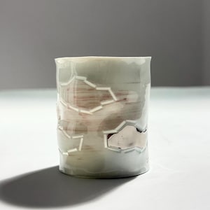 Pink Silver clouds - wine cup